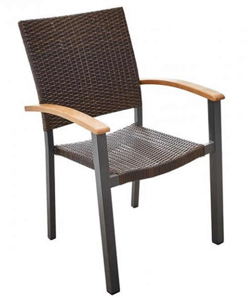 Zahradní židle CALVIN s ratanovým výpletem